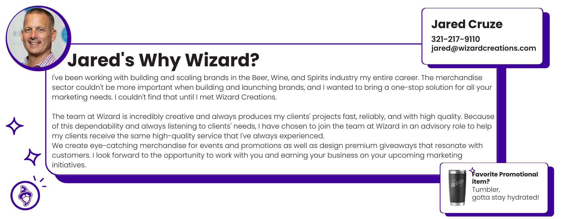 Wixade Client Jared Cruze — WizardCreations